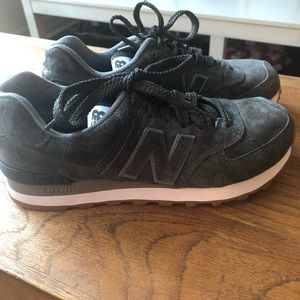 Special Edition New Balance grey suede sneakers